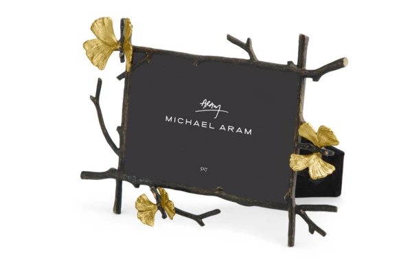 Рамка для фото Michael Aram Бабочки гинкго 13х18 см, сталь нержавеющая