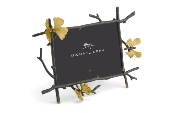 Рамка для фото Michael Aram Бабочки гинкго 13х18 см, сталь нержавеющая