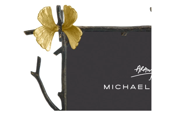 Рамка для фото Michael Aram Бабочки гинкго 13х18 см, сталь нержавеющая