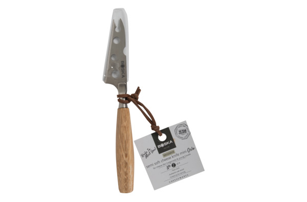 Нож мини для мягкого сыра Boska Осло 16,5х6,7см, ручка из  дуба