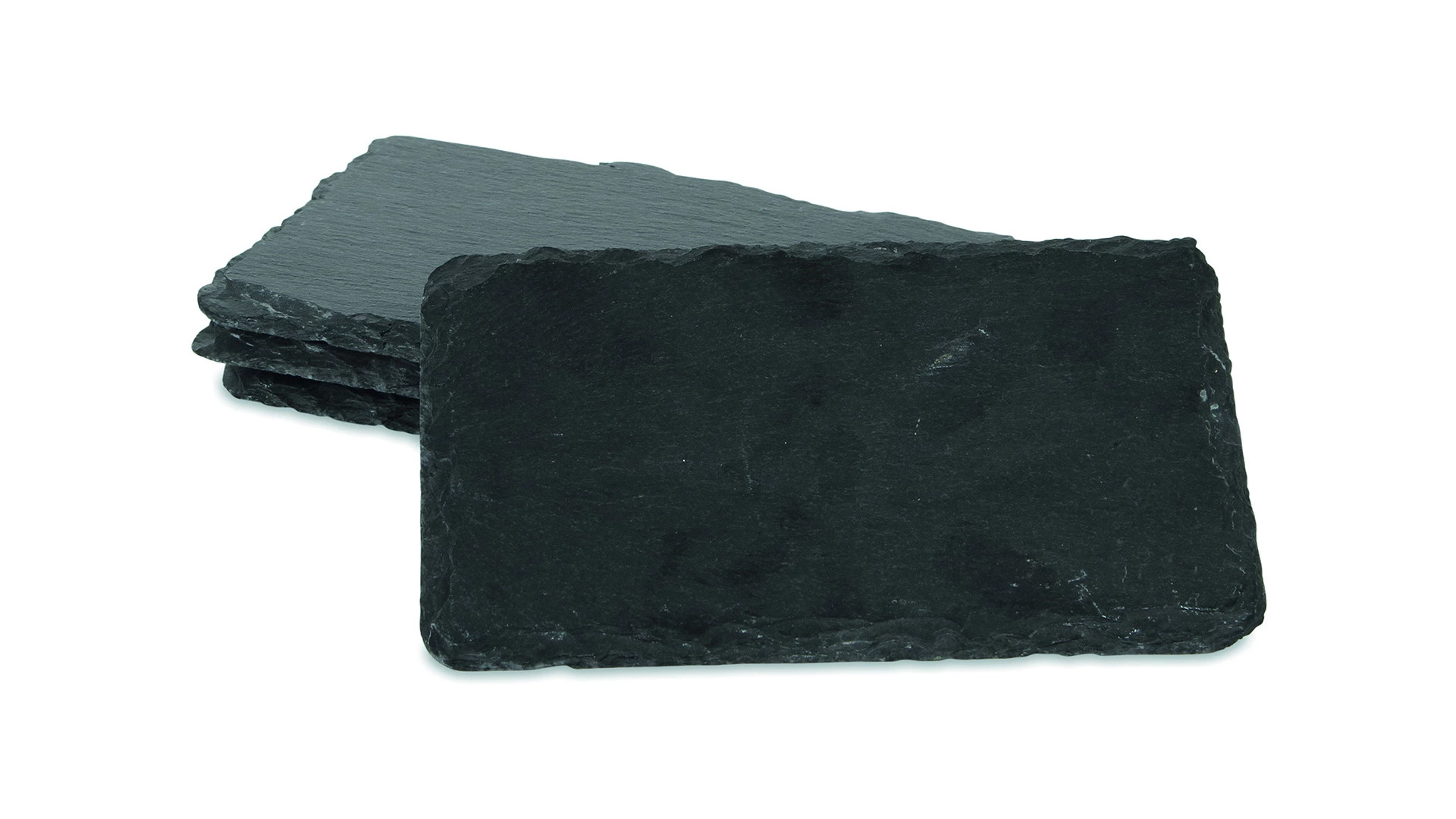 Доска сервировочная для закусок Boska 16x10 см, набор 4 шт, сланец, черный