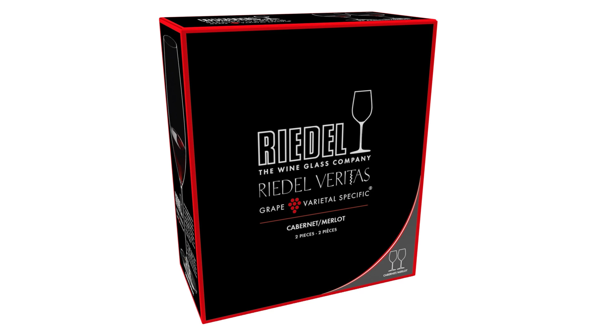 Набор бокалов для красного вина Riedel Veritas Cabernet/Merlot 709 мл, 2шт, стекло хрустальное