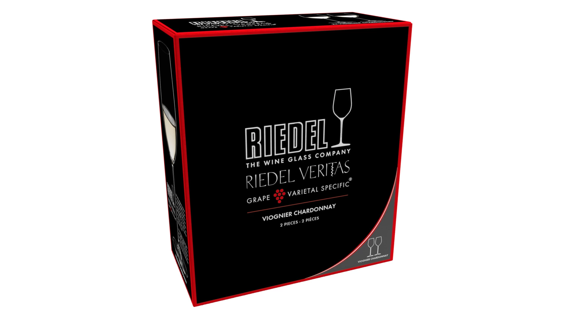 Набор бокалов для белого вина Riedel Veritas Viognier/Chardonnay 381мл, 2шт, стекло хрустальное