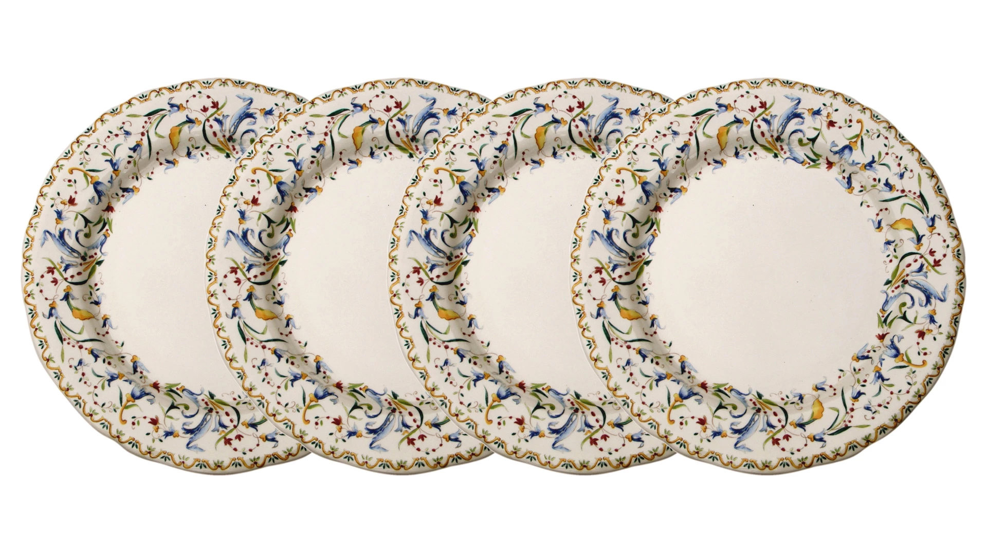 Набор тарелок закусочных Gien Тоскана 23 см, 4 шт, фаянс