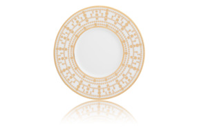 Тарелка десертная Haviland Тиара 16 см, белый, золотой декор