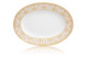 Блюдо овальное Haviland Тиара 23,5 см, белый, золотой декор
