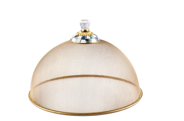 Купол для блюд Mackenzie-Childs Countly Check Сетка 38x27 см, сталь нержавеющая