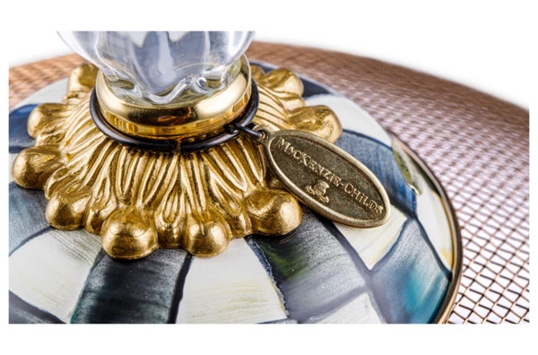 Купол для блюд Mackenzie-Childs Countly Check Сетка 38x27 см, сталь нержавеющая