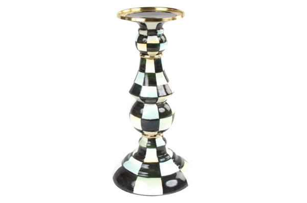 Подсвечник Mackenzie-Childs Countly Check, сталь нержавеющая