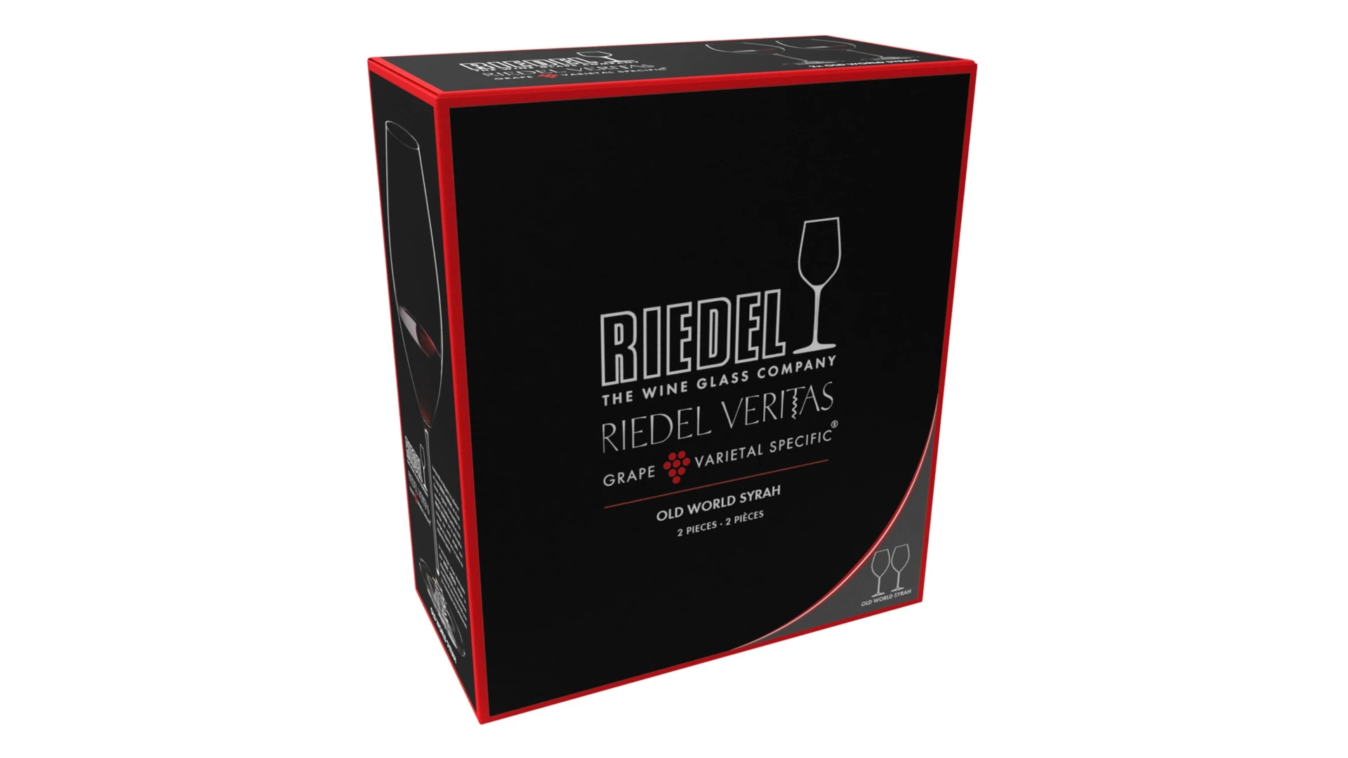 Набор бокалов для красного вина Riedel Veritas Old World Syrah 630мл, 2шт, стекло хрустальное