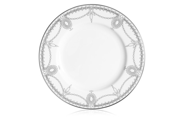 Тарелка закусочная Lenox Королевский жемчуг 20 см белая