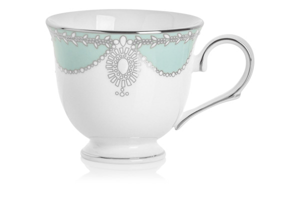 Чашка чайная с блюдцем Lenox Королевский жемчуг 180 мл голубая