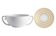 Чашка суповая с блюдцем 350мл "Хемисфер" (золотой)/"Хемисфер.Узкие полосы" (золотые)