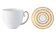 Чашка для мокко с блюдцем 70мл "Хемисфер" (золотой)/"Хемисфер.Узкие полосы" (золотые)