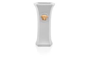 Ваза Rosenthal Versace Горгона Поп 26см, фарфор, светло-серый, п/к