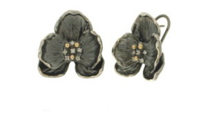 Серьги Michael Aram Орхидея, серебро 925