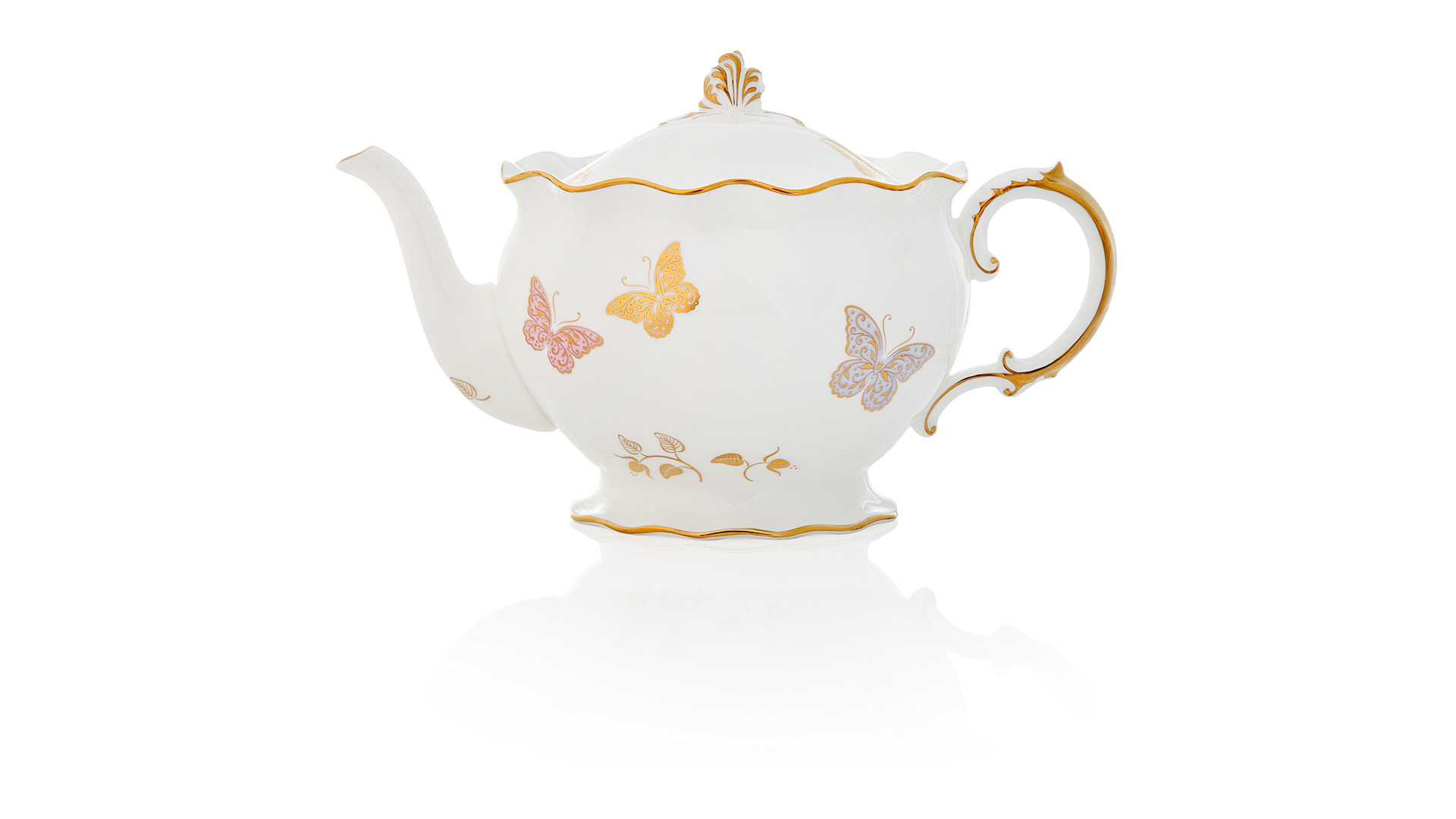 Сервиз чайный Royal Crown Derby Королевская бабочка на 6 персон 21 предмет