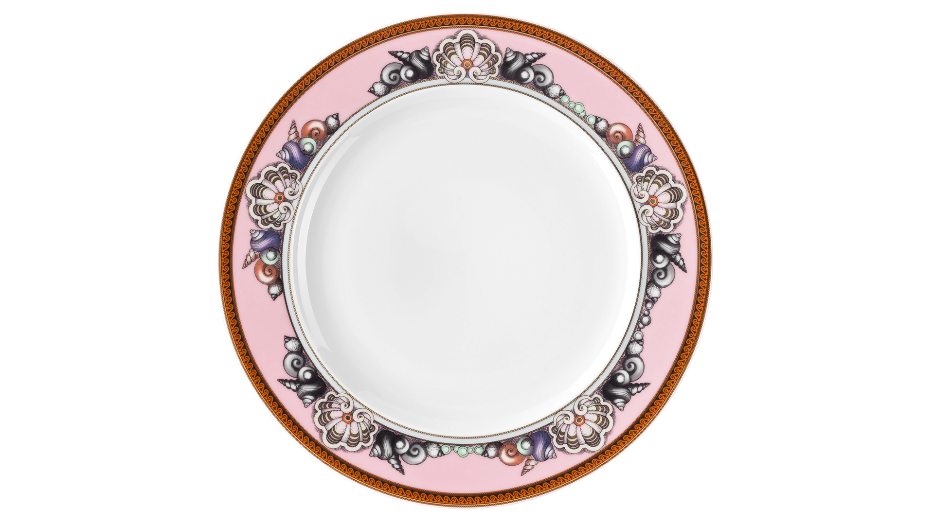Тарелка закусочная Rosenthal Versace Морские звезды 22см, фарфор, розовая