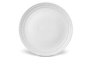 Тарелка обеденная L’Objet Жемчуг 27 см, белый декор