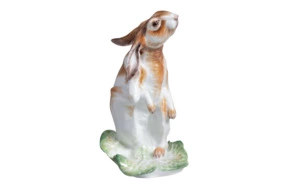 Фигурка Meissen Заяц, прижавший уши 12 см, Пауль Вальтер, 1933 г, фарфор