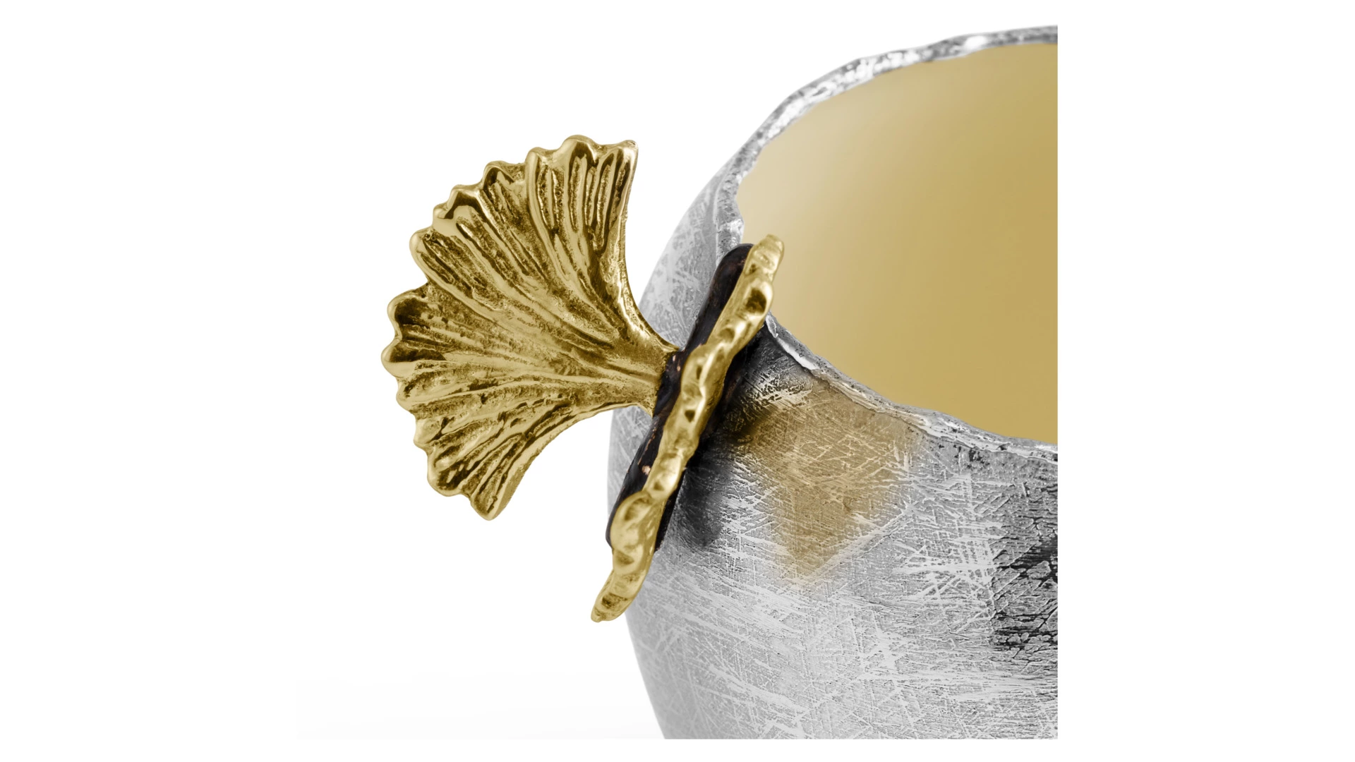 Ваза Michael Aram Бабочки гинкго 11 см, сталь нержавеющая