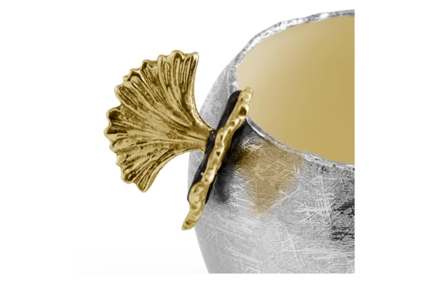 Ваза Michael Aram Бабочки гинкго 11 см, сталь нержавеющая