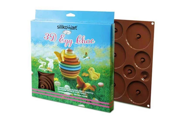 Набор для приготовления шоколадного яйца 3D Silikomart
