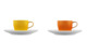 Набор чашек для эспрессо с блюдцами Furstenberg Лунный свет 70мл, 2 шт (желтая и оранжевая), п/к