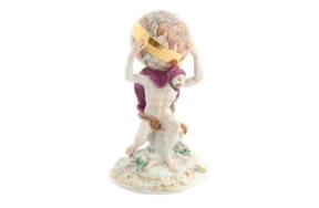 Фигурка Meissen 15 см Атлас, держащий на плечах земной шар