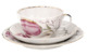 Набор чайный ИФЗ Розовые тюльпаны.Тюльпан 3 предмета, 250 мл, фарфор твердый