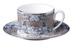 Чашка чайная с блюдцем Roberto Cavalli Home Палаццо Питти 200 мл, платиновая