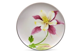 Тарелка десертная Noritake Цветная волна.Аквилегия 16 см, бежевая