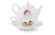 Набор Эгоист Royal Worcester Забавная фауна Малиновка, чайник и чашка с блюдцем, 300 мл