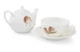 Набор Эгоист Royal Worcester Забавная фауна Малиновка, чайник и чашка с блюдцем, 300 мл