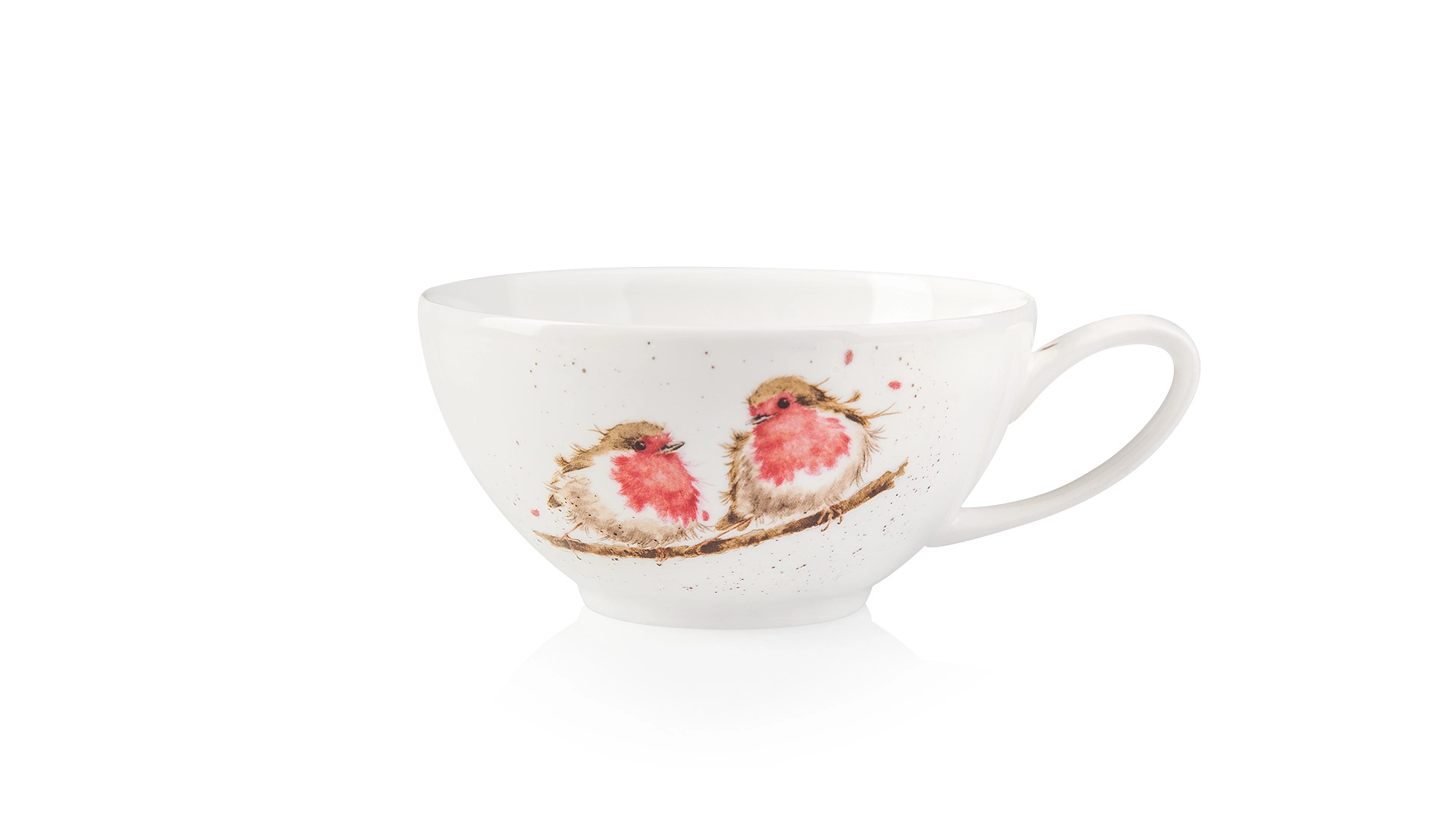 Набор Эгоист Royal Worcester Забавная фауна Малиновка, чайник и чашка с блюдцем, 300 мл