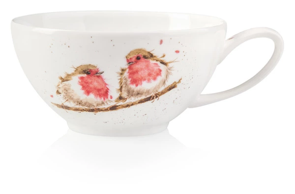 Набор Эгоист Royal Worcester Забавная фауна Малиновка, чайник и чашка с блюдцем, 300 мл