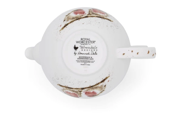 Набор Эгоист Royal Worcester Забавная фауна Малиновка, чайник и чашка с блюдцем, 300 мл