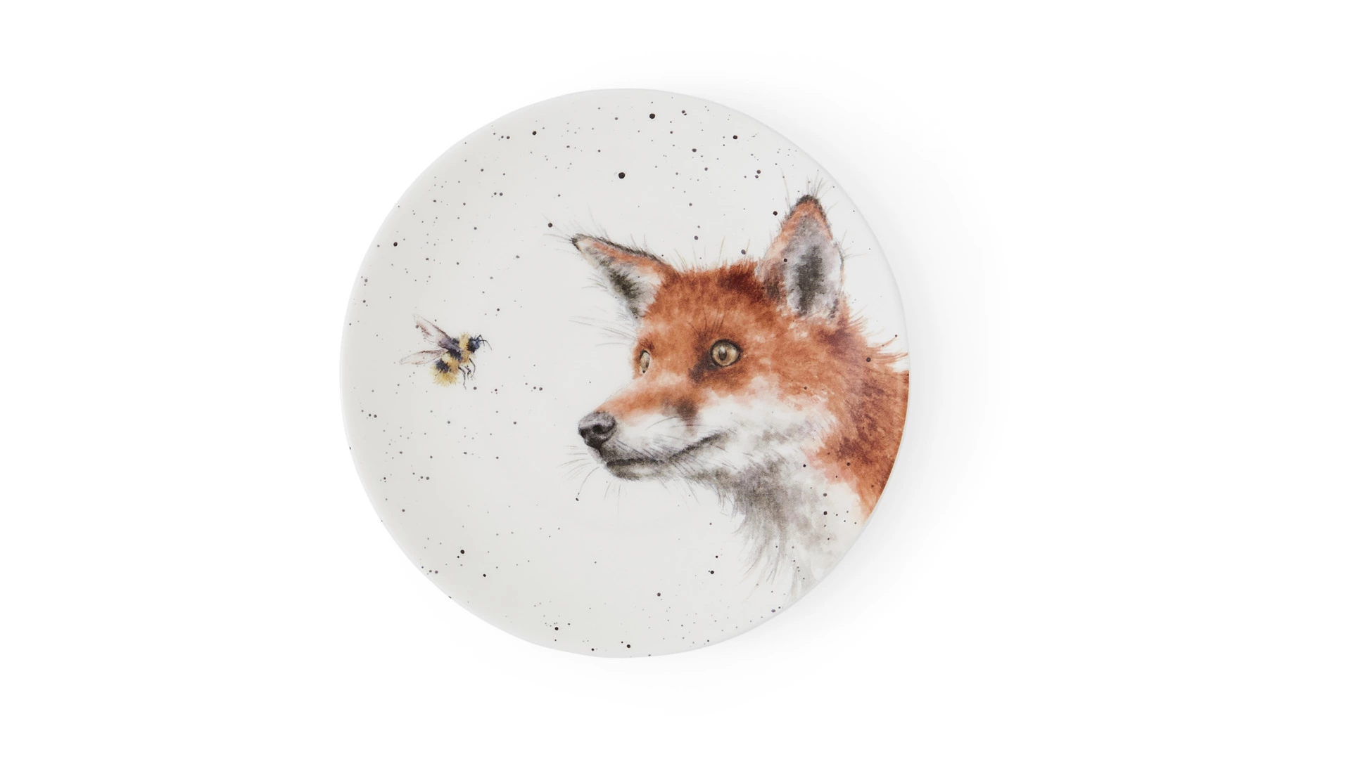 Набор тарелок пирожковых Royal Worcester Забавная фауна Заяц и Лисица 16,5 см, 2 шт, фарфор костяной