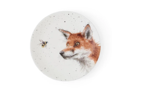 Набор тарелок пирожковых Royal Worcester Забавная фауна Заяц и Лисица 16,5 см, 2 шт, фарфор костяной