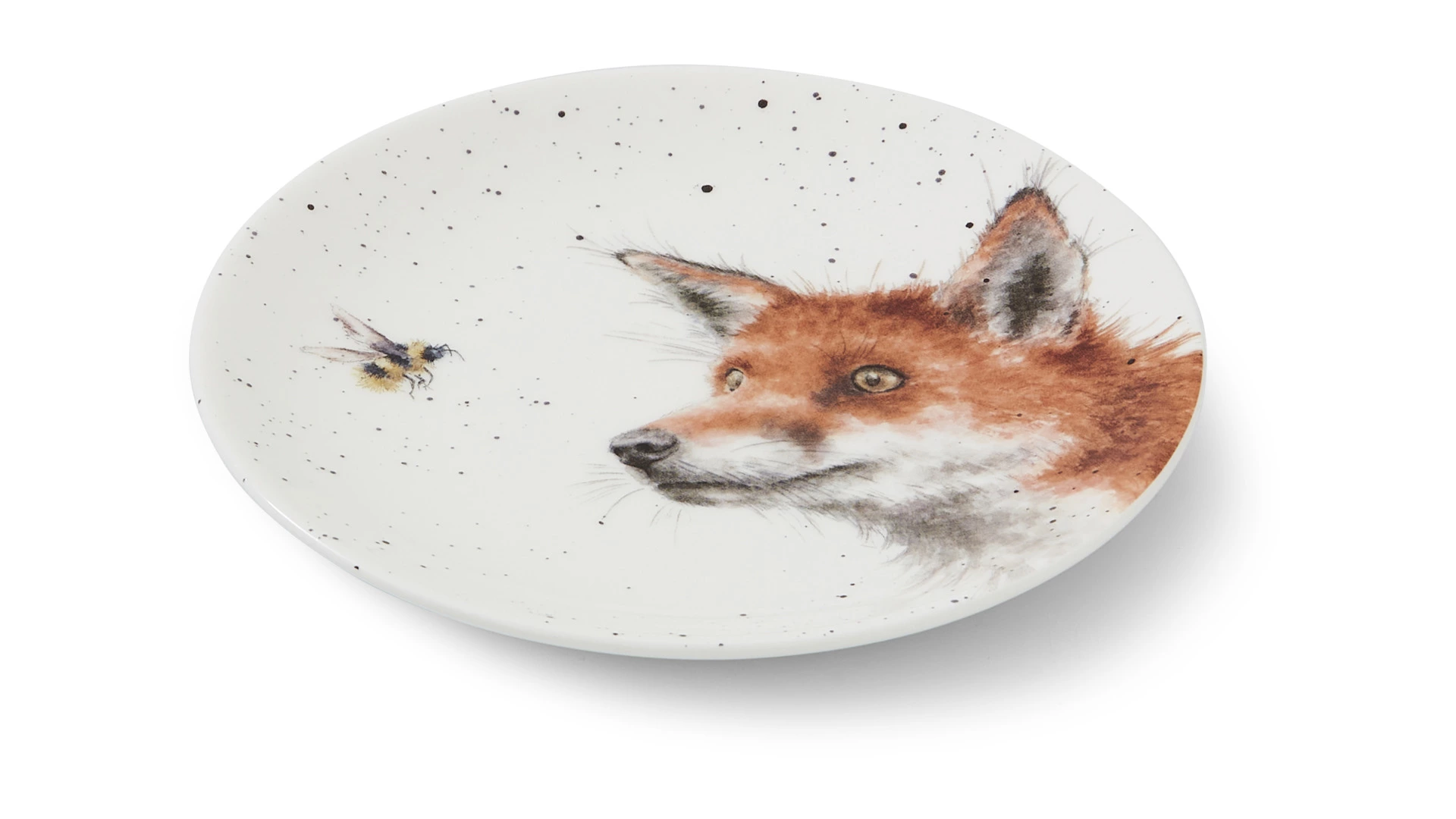 Набор тарелок пирожковых Royal Worcester Забавная фауна Заяц и Лисица 16,5 см, 2 шт, фарфор костяной