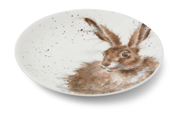 Набор тарелок пирожковых Royal Worcester Забавная фауна Заяц и Лисица 16,5 см, 2 шт, фарфор костяной