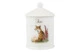 Банка для чая с крышкой Royal Worcester Забавная фауна Лиса 10х14,5 см, фарфор костяной
