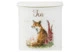 Банка для чая с крышкой Royal Worcester Забавная фауна Лиса 10х14,5 см, фарфор костяной