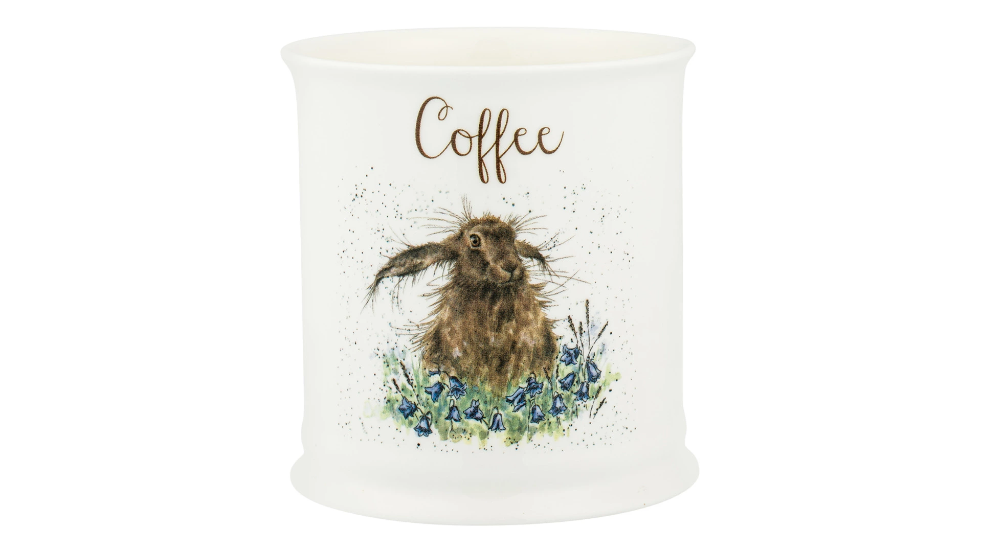 Банка для кофе с крышкой Royal Worcester Забавная фауна Кролик 10х14,5 см, фарфор костяной