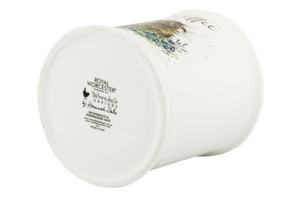 Банка для кофе с крышкой Royal Worcester Забавная фауна Кролик 10х14,5 см, фарфор костяной