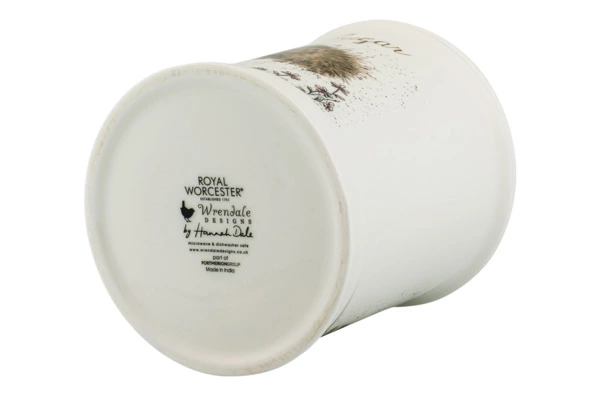 Банка для сахара с крышкой Royal Worcester Забавная фауна Ежик 10х14,5 см, фарфор костяной