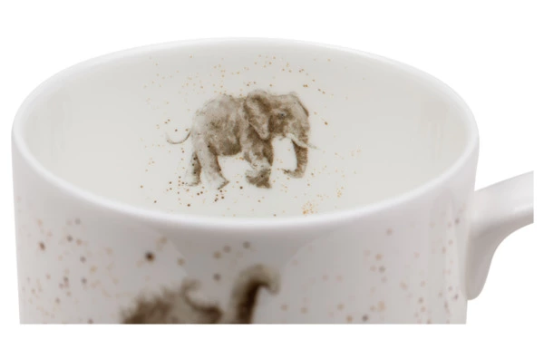 Кружка Royal Worcester Забавная фауна Слоненок 310 мл, фарфор костяной