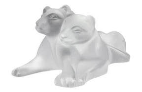 Фигурка Lalique Львята, хрусталь