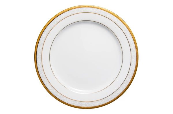 Тарелка закусочная Noritake Хэмпшир, золотой кант 21 см