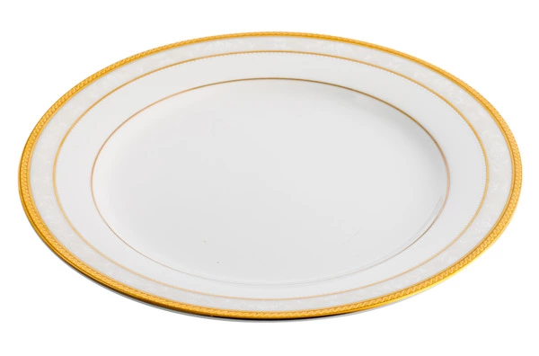 Тарелка закусочная Noritake Хэмпшир, золотой кант 21 см